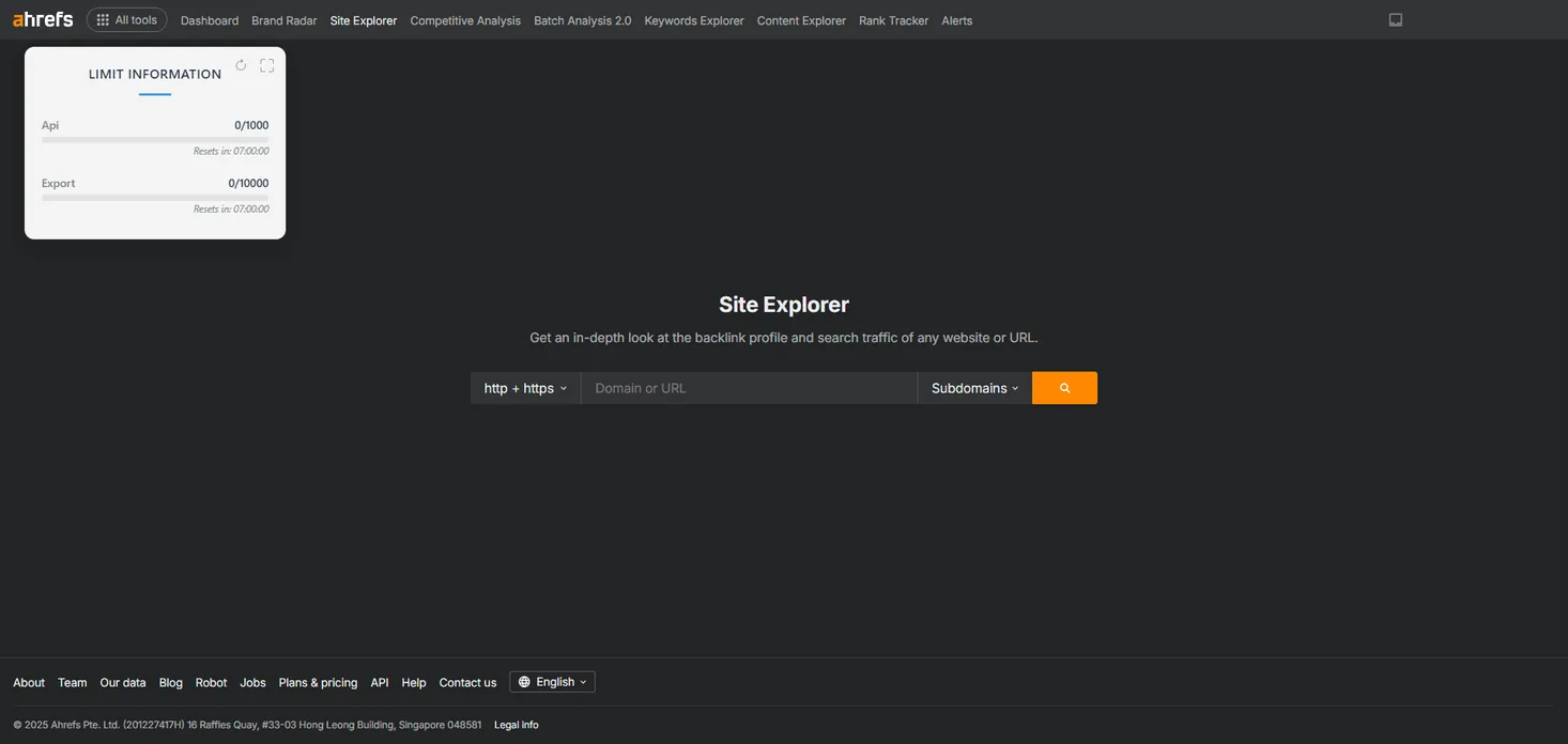 Ahrefs SEO Tool